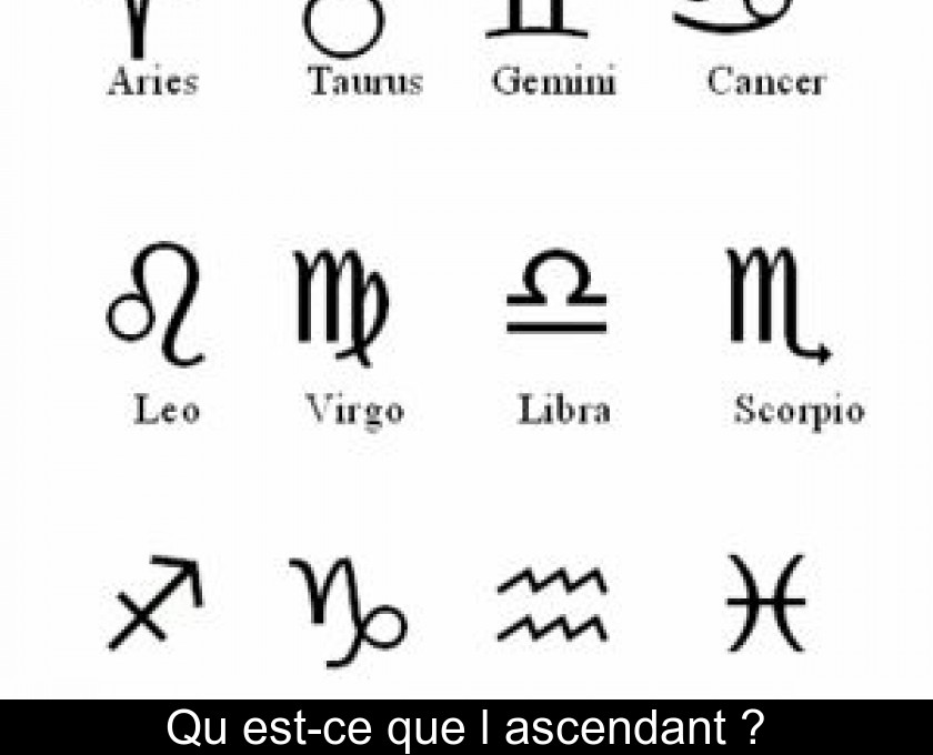 Qu'est-ce que l'ascendant ? Qu'est-ce que l'ascendant ?