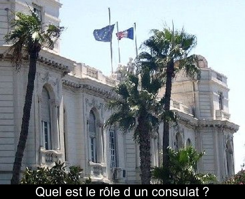 Quel est le rôle d'un consulat ?