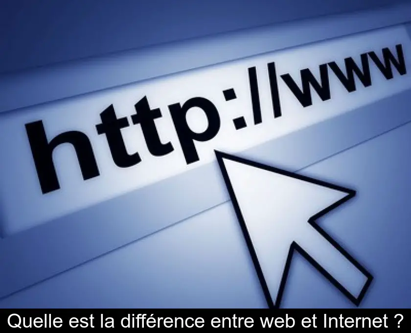 Quelle est la différence entre web et Internet ?