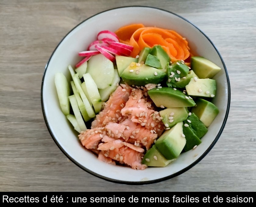 Recettes d'été : une semaine de menus faciles et de saison