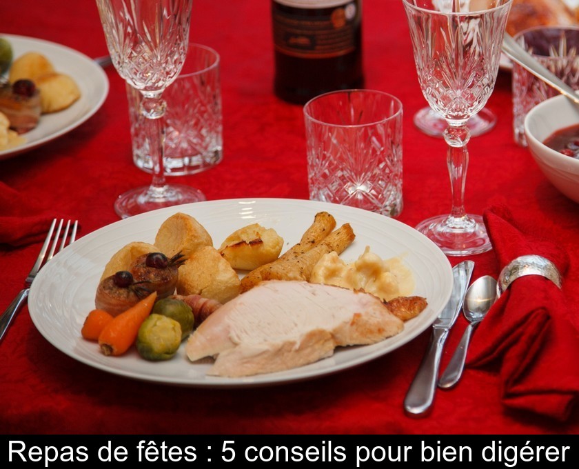 Repas de fêtes : 5 conseils pour bien digérer Repas de fêtes : 5 conseils pour bien digérer
