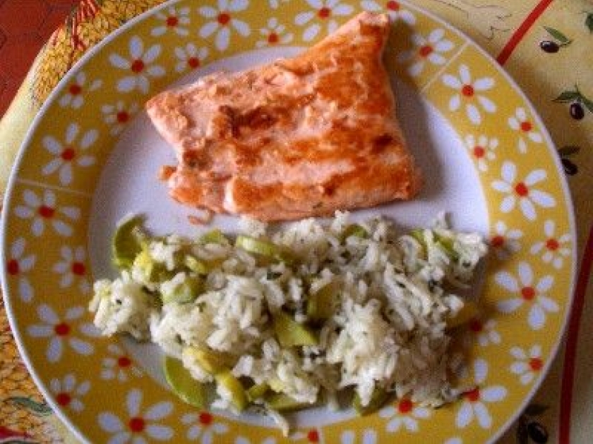 Riz aux courgettes Riz aux courgettes