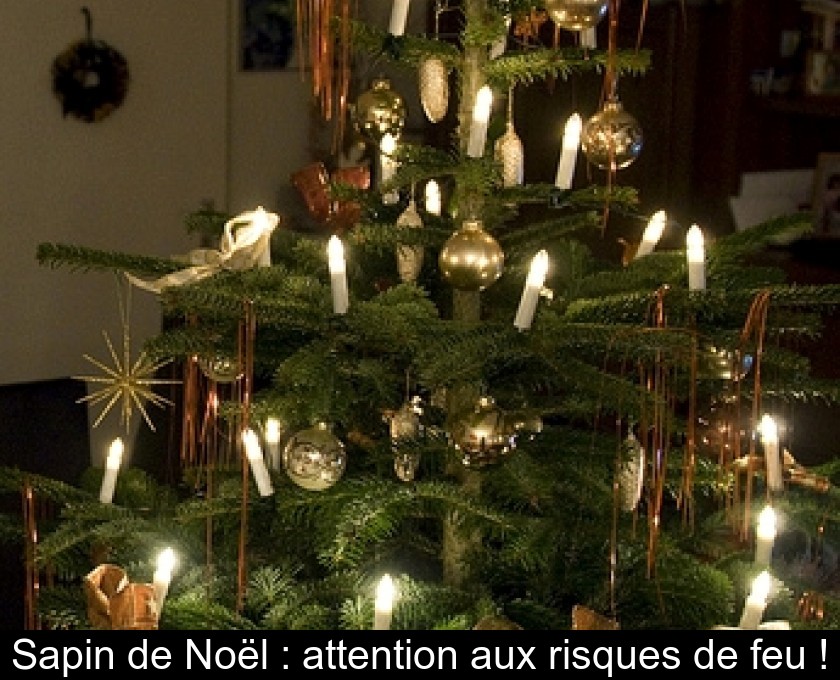 Sapin de Noël : attention aux risques de feu !