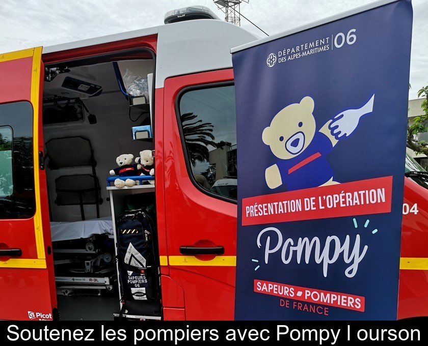 Soutenez les pompiers avec Pompy l'ourson Soutenez les pompiers avec Pompy l'ourson
