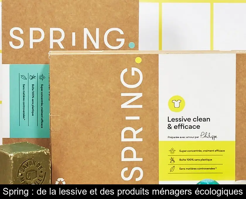 Spring : de la lessive et des produits ménagers écologiques