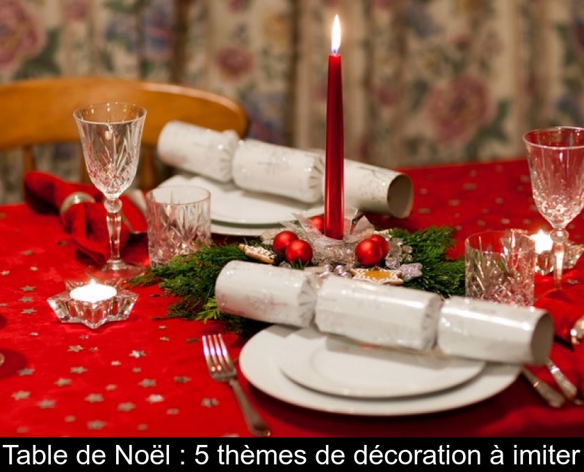 Table de Noël : 5 thèmes de décoration à imiter Table de Noël : 5 thèmes de décoration à imiter