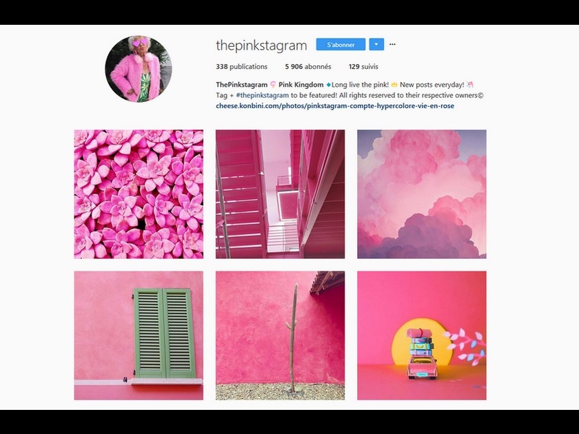 The Pinkstagram : un compte Instagram 100% girly The Pinkstagram : un compte Instagram 100% girly