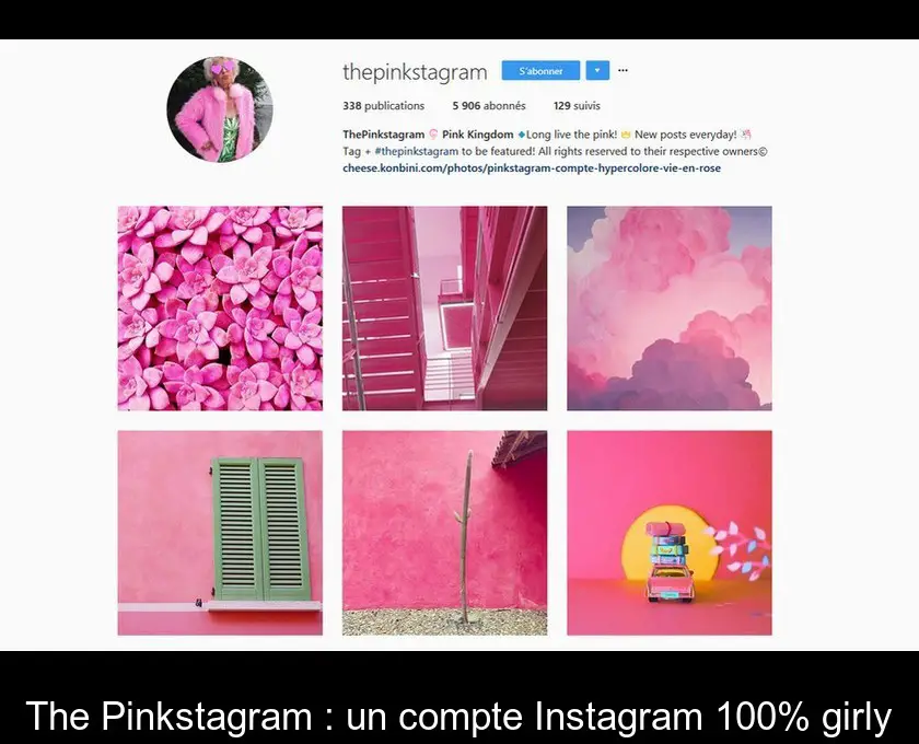 The Pinkstagram : un compte Instagram 100% girly