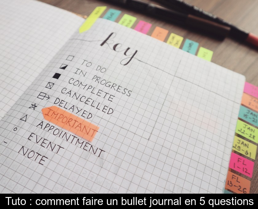 Tuto comment faire un bullet journal en 5 questions