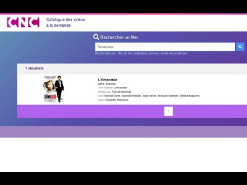Vidéo à la demande : un moteur de recherche pour trouver l'offre légale Vidéo à la demande : un moteur de recherche pour trouver l'offre légale