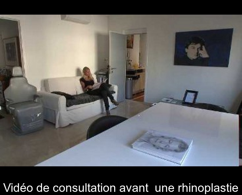 Vidéo de consultation avant  une rhinoplastie