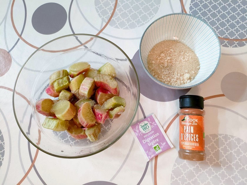 La compote de rhubarbe aux épices une recette très facile