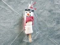 Idée cadeau : faire un bonhomme de neige en bonbons
