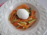 L'oeuf mollet dans son nid de légumes : une recette de Pâques