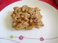 Le crumble poire pralin : une recette gourmande