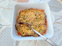 Le gratin au bœuf haché façon poutine québécoise