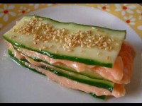 Le millefeuille concombre saumon : une entrée raffinée