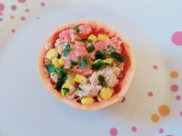 Le pamplemousse farci au thon et au maïs : une recette facile et pas chère