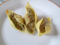 Les conchiglioni farcis aux champignons : la recette en images