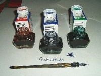 Les différentes encres