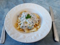 Les pâtes aux champignons et à l'huile de truffe : une recette de fête