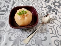 Les pêches pochées au thym : la recette en images