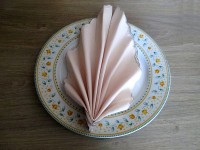 Pliage de serviette : comment faire une feuille ?