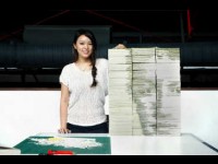 Red Hong, l'artiste qui peint sans pinceaux