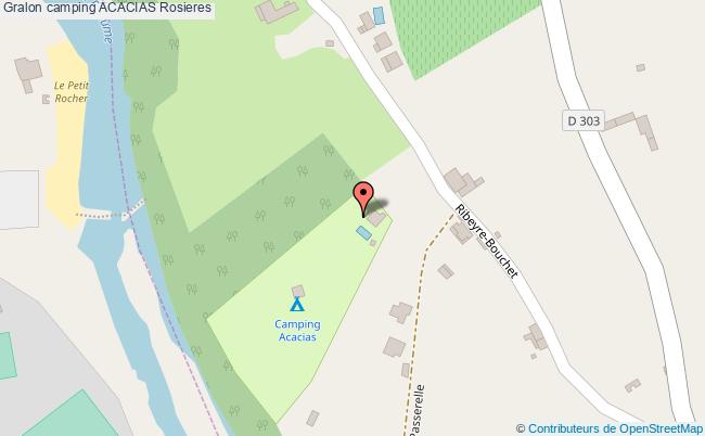plan Camping Acacias Rosieres
