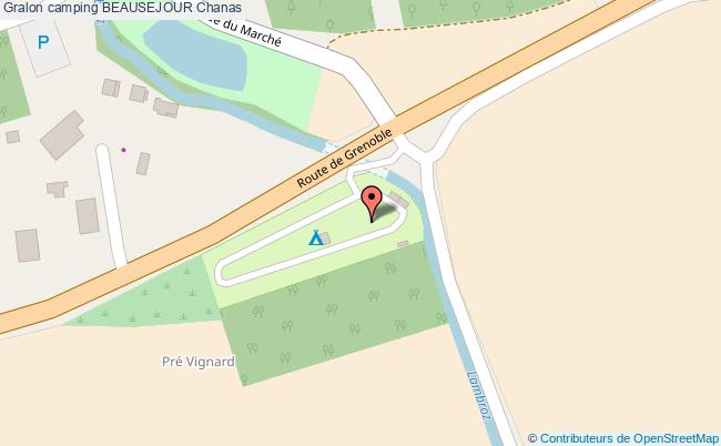 plan Camping Beausejour Chanas