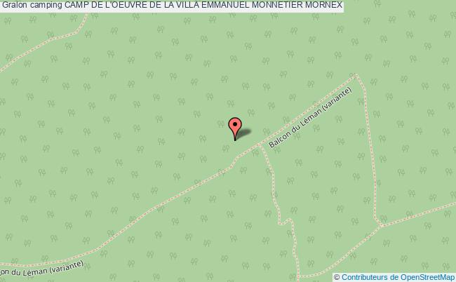 plan Camping Camp De L'oeuvre De La Villa Emmanuel MONNETIER MORNEX