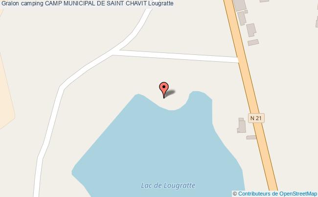 plan Camping Camp Municipal De Saint Chavit Lougratte