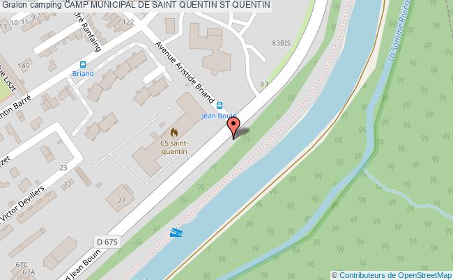 plan Camping Camp Municipal De Saint Quentin ST QUENTIN