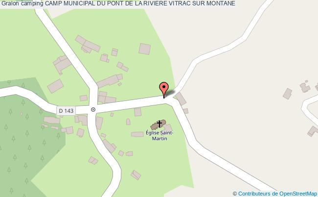 plan Camping Camp Municipal Du Pont De La Riviere VITRAC SUR MONTANE