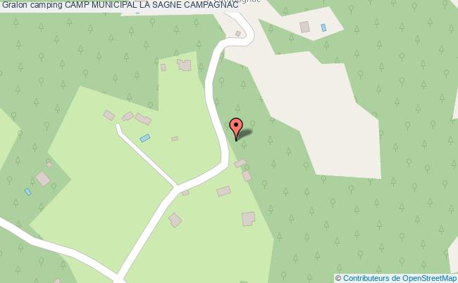 plan Camping Camp Municipal La Sagne CAMPAGNAC