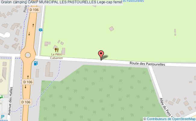 plan Camping Camp Municipal Les Pastourelles Lege-cap ferret