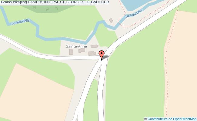 plan Camping Camp Municipal ST GEORGES LE GAULTIER