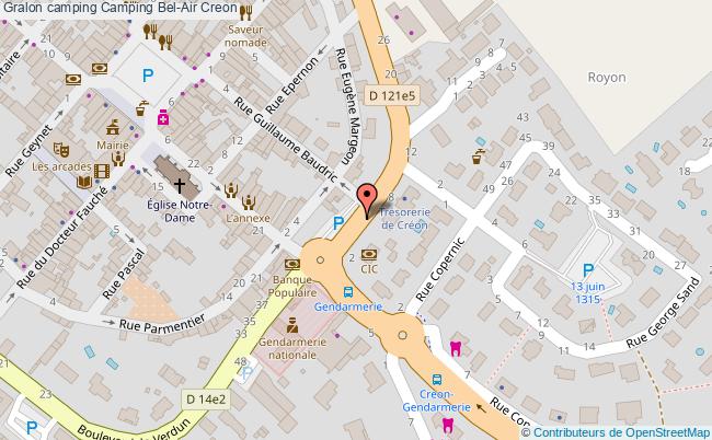 plan Camping Bel-air Creon