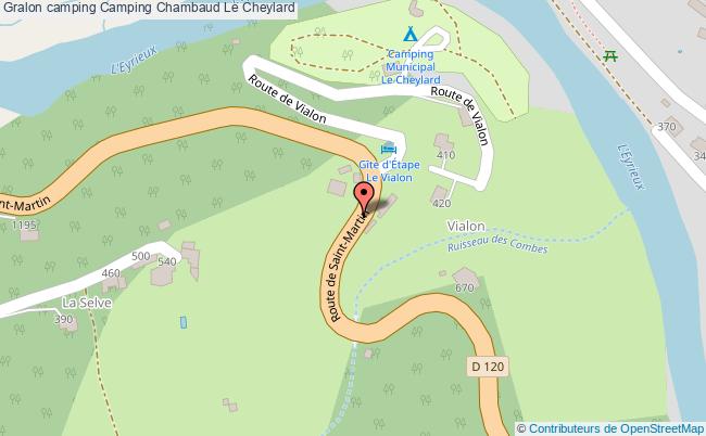 plan Camping Chambaud Le Cheylard
