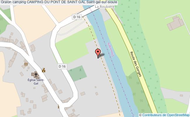 plan Camping Du Pont De Saint Gal Saint-gal-sur-sioule