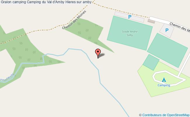 plan Camping Du Val D'amby Hieres sur amby