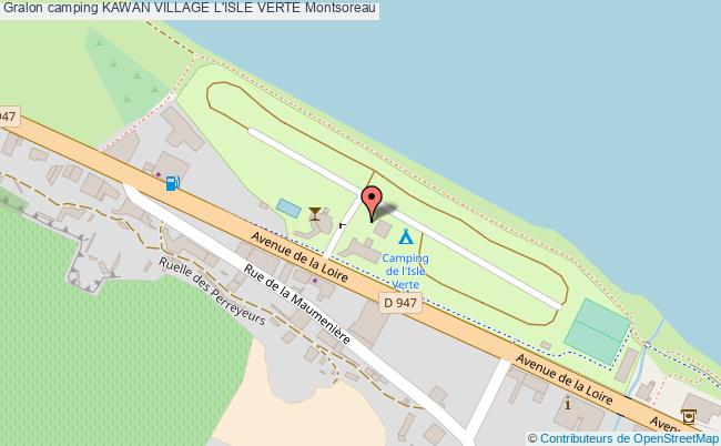 plan Camping L'isle Verte Montsoreau