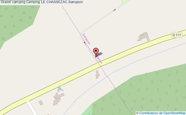 plan Camping Le Chassezac Sampzon