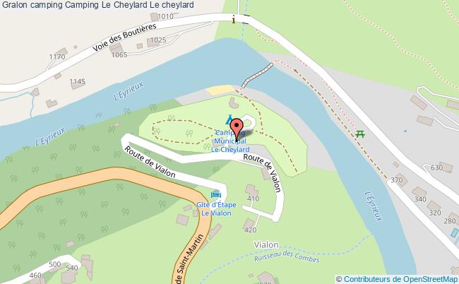plan Camping Le Cheylard Le cheylard