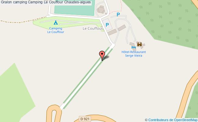 plan Camping Le Couffour Chaudes-aigues