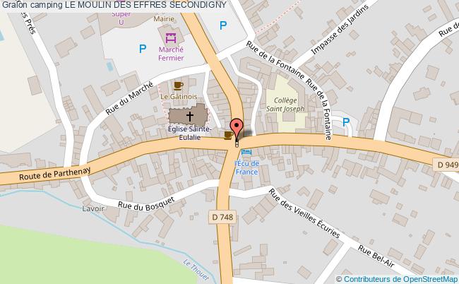 plan Camping Le Moulin Des Effres Secondigny