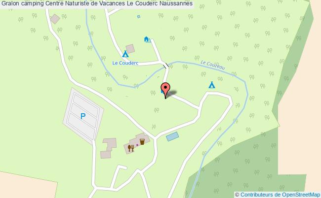 plan Camping Centre Naturiste De Vacances Le Couderc Naussannes