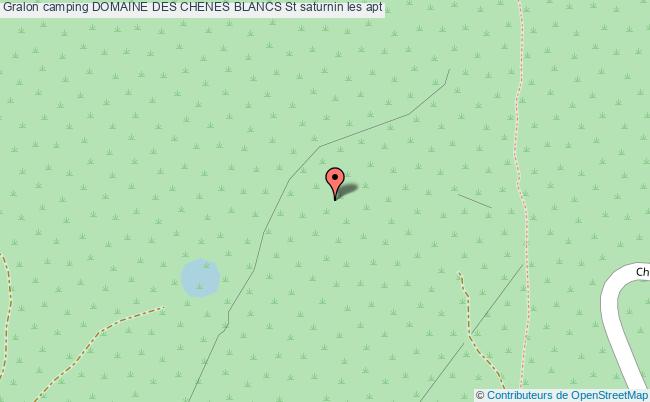 plan Camping Domaine Des Chenes Blancs St saturnin les apt