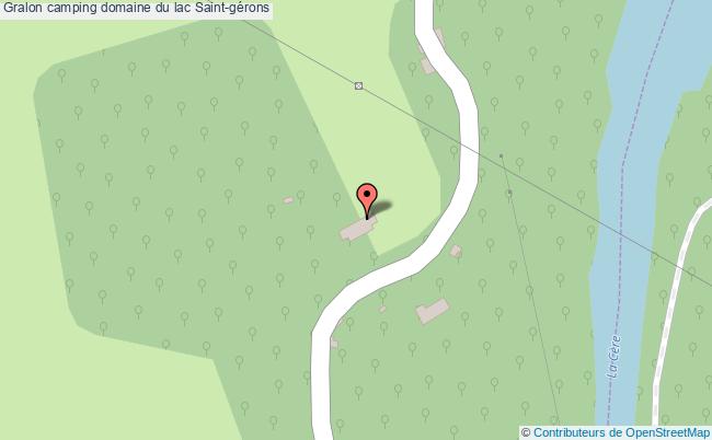 plan Camping Domaine Du Lac Saint-gérons