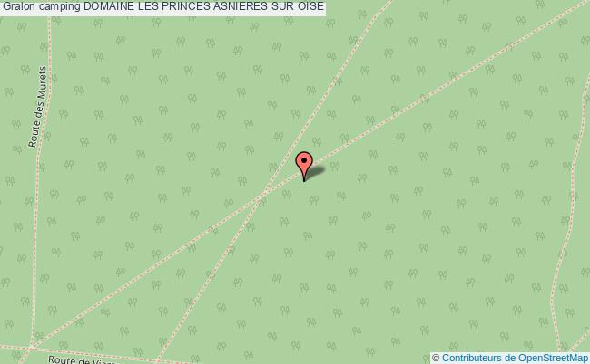plan Camping Domaine Les Princes ASNIERES SUR OISE